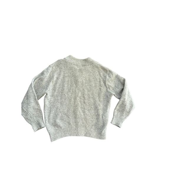 Boat House Row Men's Gray Wool Blended Crew Neck Sweater Size Medium chunky knit - Picture 4 of 4